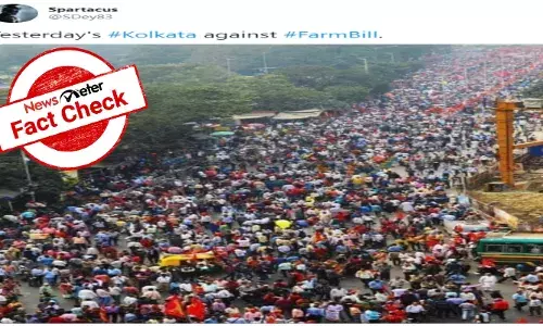 Fact Check: Photo from 2019 anti-CAB protest in Bengal falsely linked to 2020 farmers protest