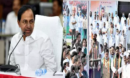 Uttam slams KCR for supporting BJPs farm bills