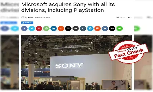 Fact check: Viral reports about Microsoft acquiring Sony is prank