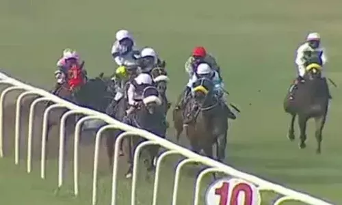 Video: Jockey dies of cardiac arrest after fall during horse race at Malakpet Race Course