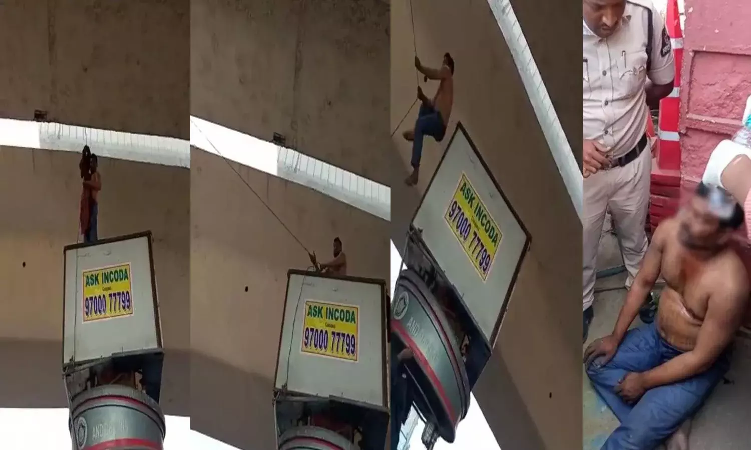 Unwell driver attempts suicide in full public view at Punjagutta circle, video goes viral