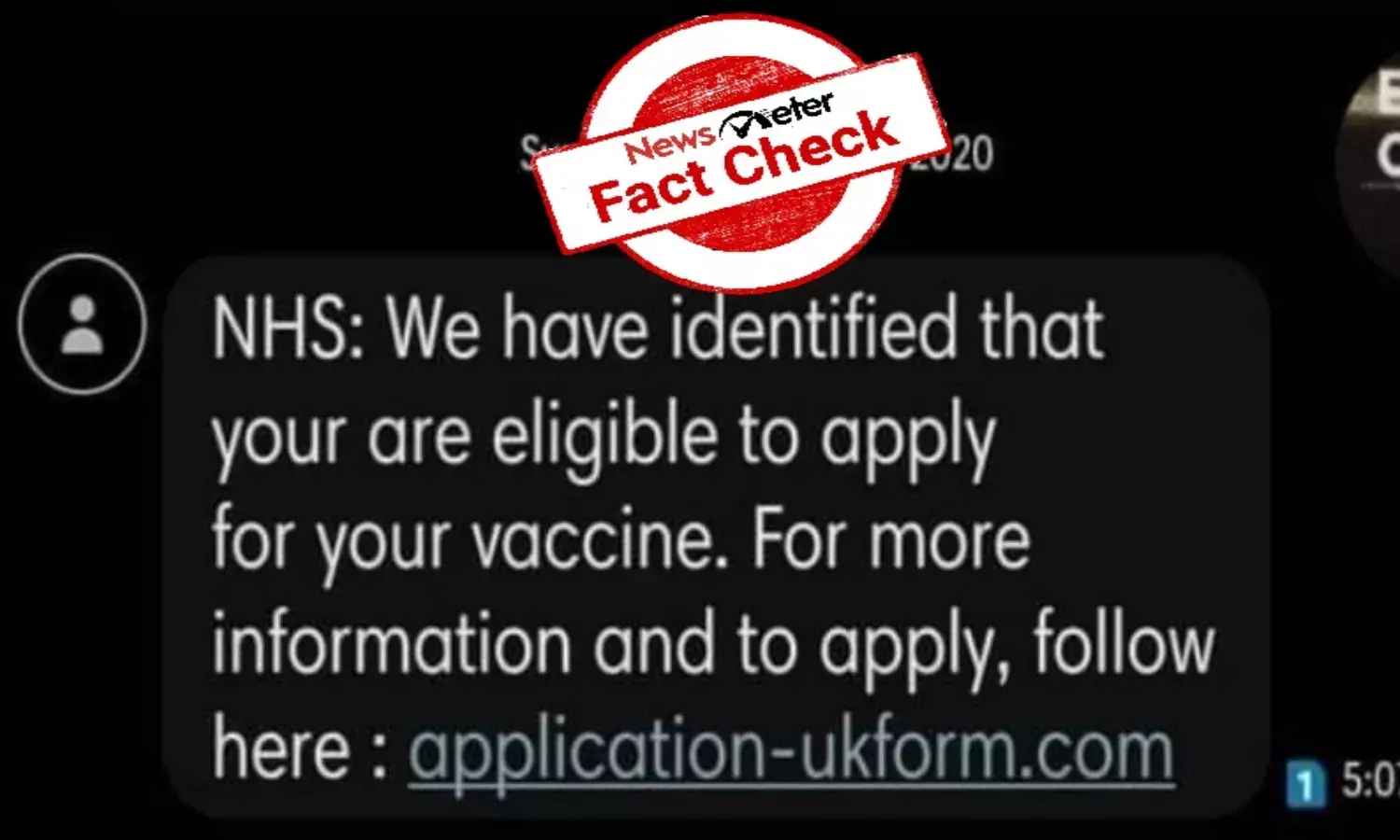 Fact Check: Viral NHS message seeking bank details for Covid vaccine is fake