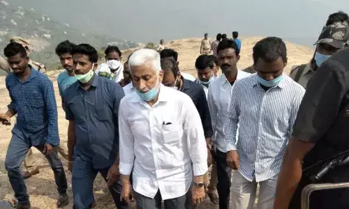 Lord Ramas idol beheading: Tension in Ramateertham after mob attacks V Vijay Sai Reddy