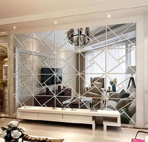 10 Trending Living Room Wall Decor, Modern Wall Mirror Design For Living Room