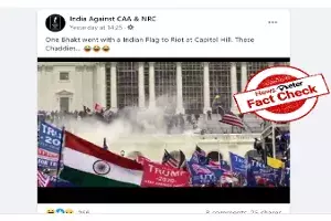 Fact Check: Man who waved tricolor at Capitol is from Kochi Fact Check: Man who waved tricolor at Capitol is from Kochi