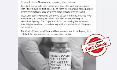 Fact Check: True, 23 people died in Norway after receiving Pfizer vaccine
