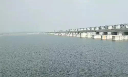 KCR visits Kaleshwaram project directs officials to ensure farmers  get water for 2 crops