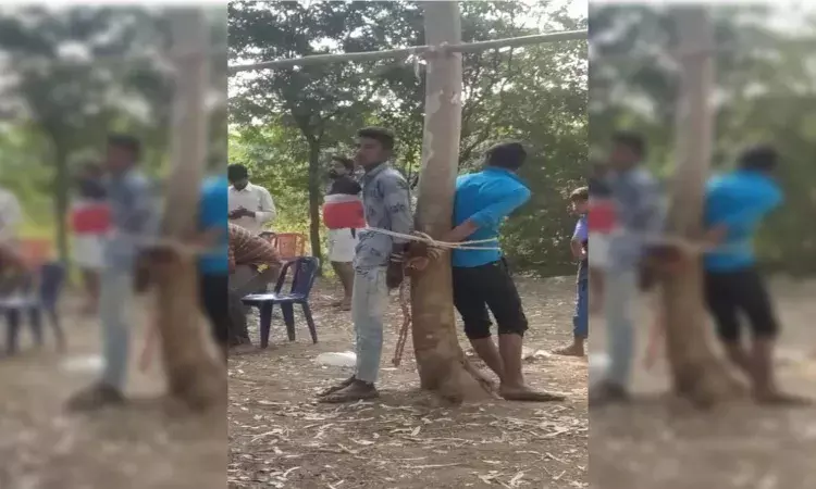 Shocker from AP: Dalit youth accused of stealing hens, tied to tree, beaten mercilessly