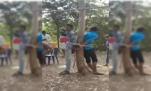 Shocker from AP: Dalit youth accused of stealing hens, tied to tree, beaten mercilessly