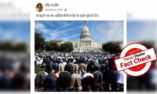 Fact Check: 2009 photo of Friday namaz at US Capitol Hill falsely claims to show Bidens new America