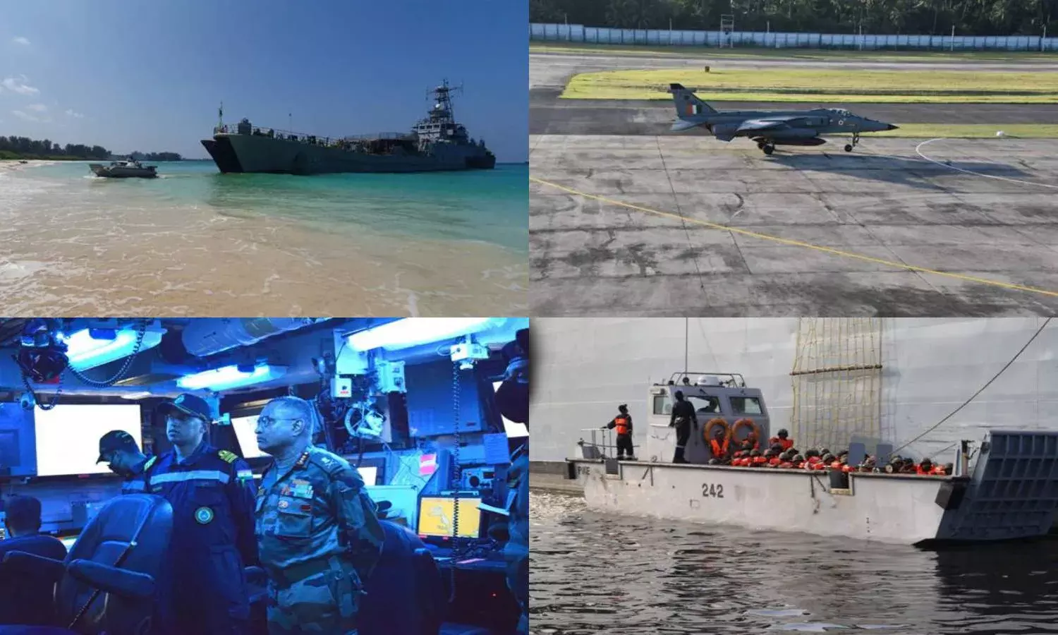 `KAVACH: Indian armed forces conduct conjoint military exercises in Andaman sea