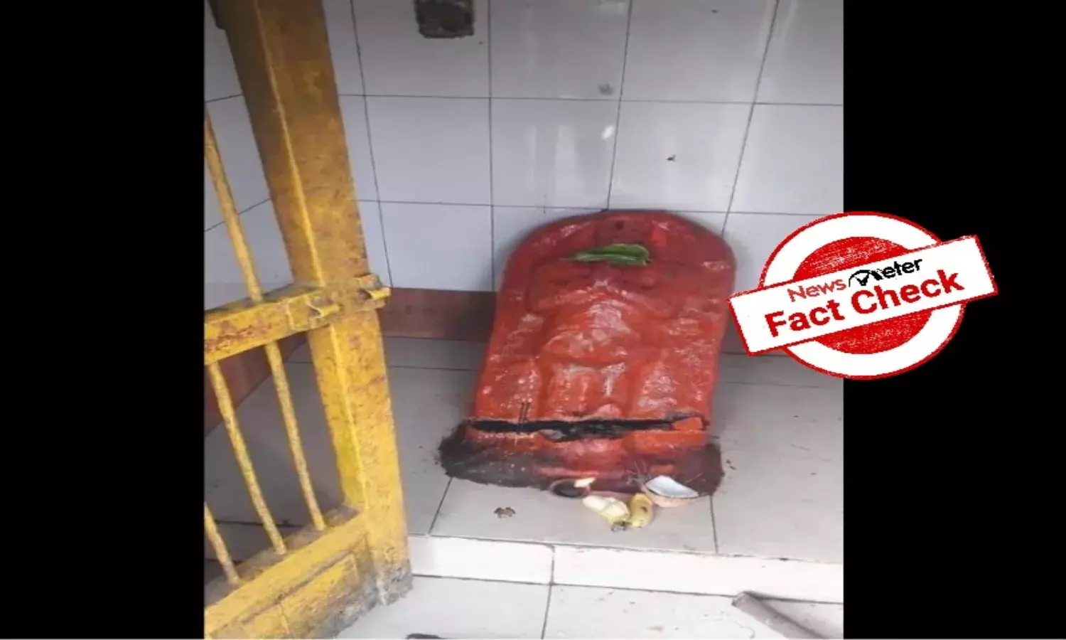 Fact Check: Photo of vandalized Hanuman idol from 2014 falsely linked to recent AP temple attacks