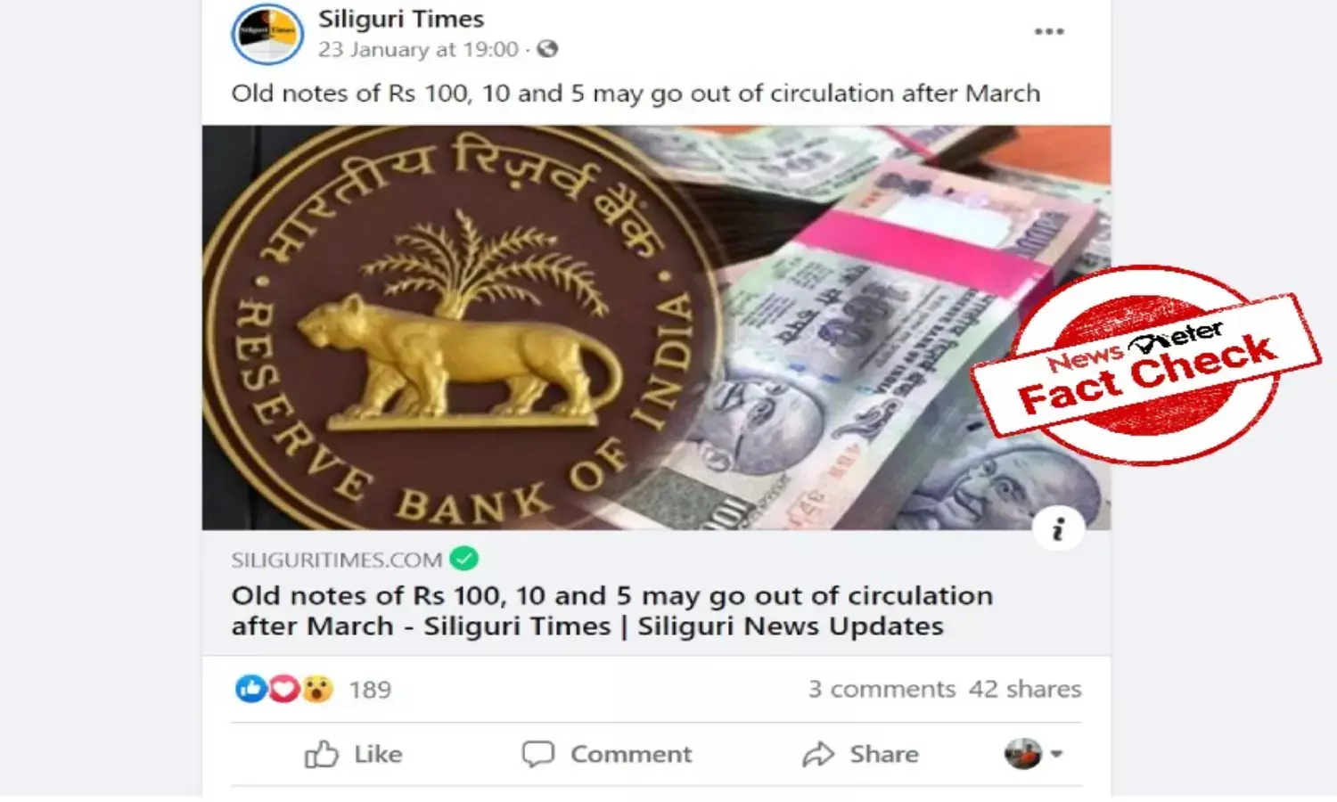 Fact Check: No, old currency notes of Rs 100, 10, and 5 denominations will not be withdrawn