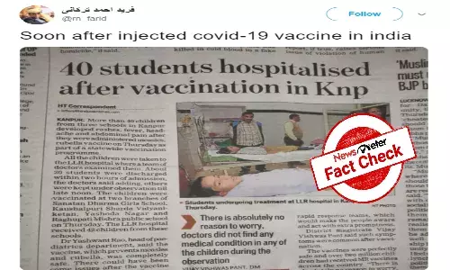 Fact Check: 2018 news clipping on measles vaccine side effects linked to COVID-19 vaccine