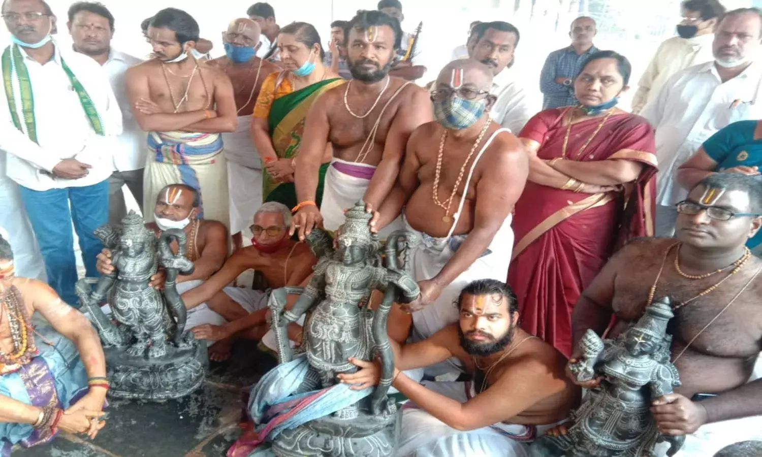 New idols of Lord Rama, Lord Lakshmana, Goddess Seetha installed at Ramateertham