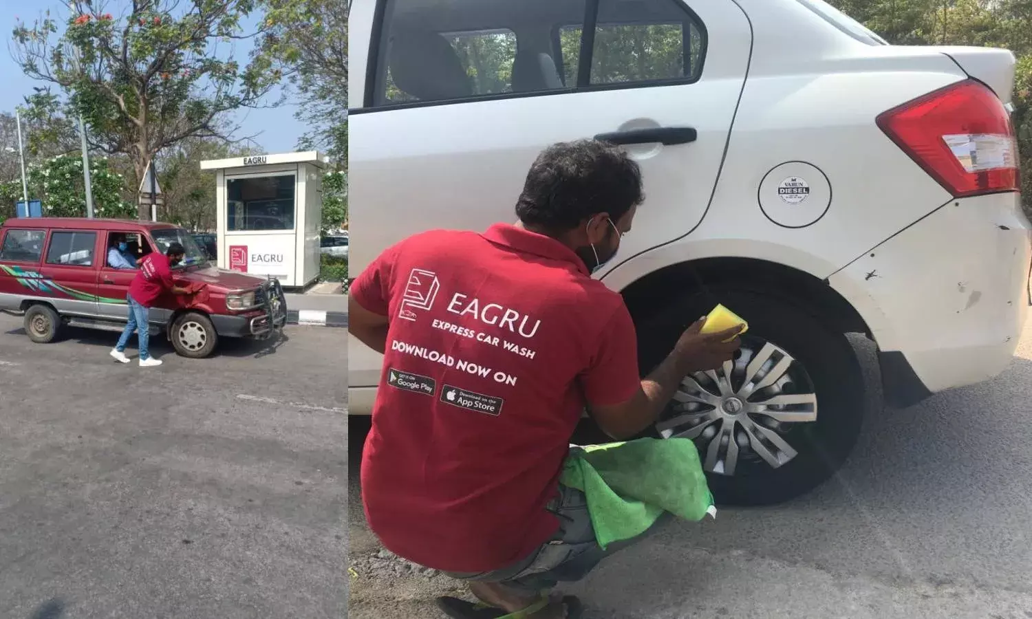 Hyderabad international airport launches water-less car washing facility to sanitize cars