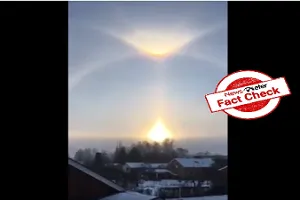 Fact Check: Video of spectacular sun halo is not Mani Darshan but phenomenon called parhelion Fact Check: Video of spectacular sun halo is not Mani Darshan but phenomenon called parhelion