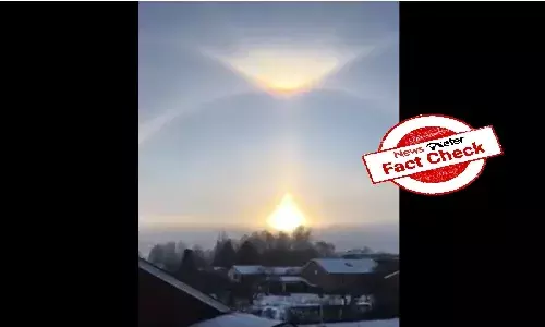 Fact Check: Video of spectacular sun halo is not Mani Darshan but phenomenon called parhelion