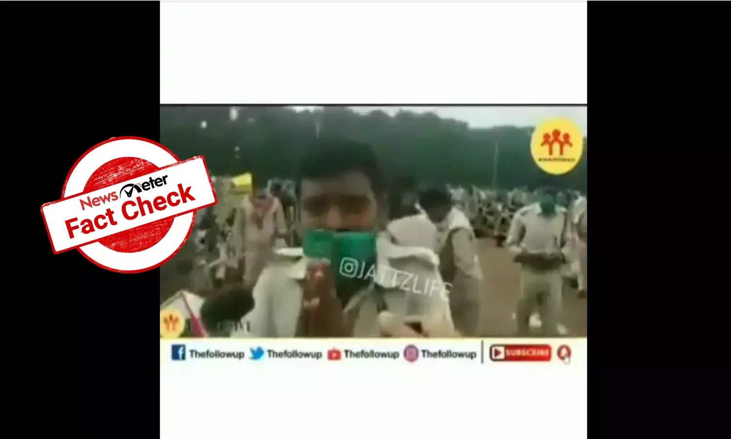 Fact Check: Old video of agitating policeman in Ranchi passed off as farmers protest in Delhi