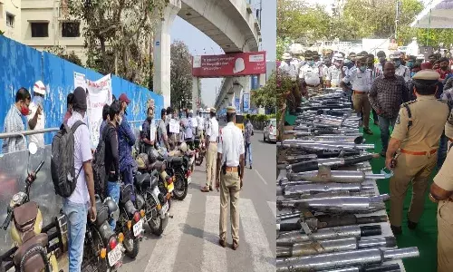 Vehicle owners with modified silencer will be booked: Hyderabad police