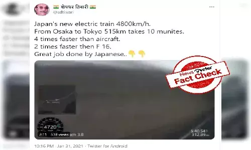 Fact check: Japans new fastest train runs at 360 per hour, not 4800 km per hour