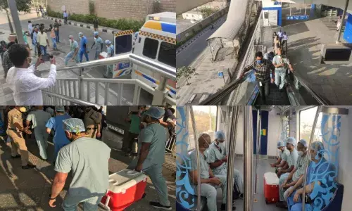 In a first Hyderabad Metro rail arranges a special train to transport organ