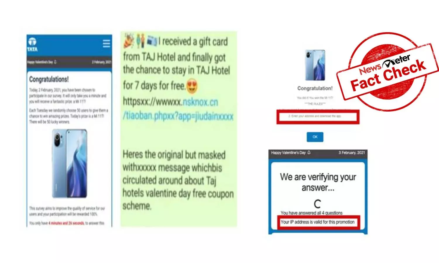 Fact check: No, TATA, TAJ HOTEL are not offering any gifts to people on Valentines day