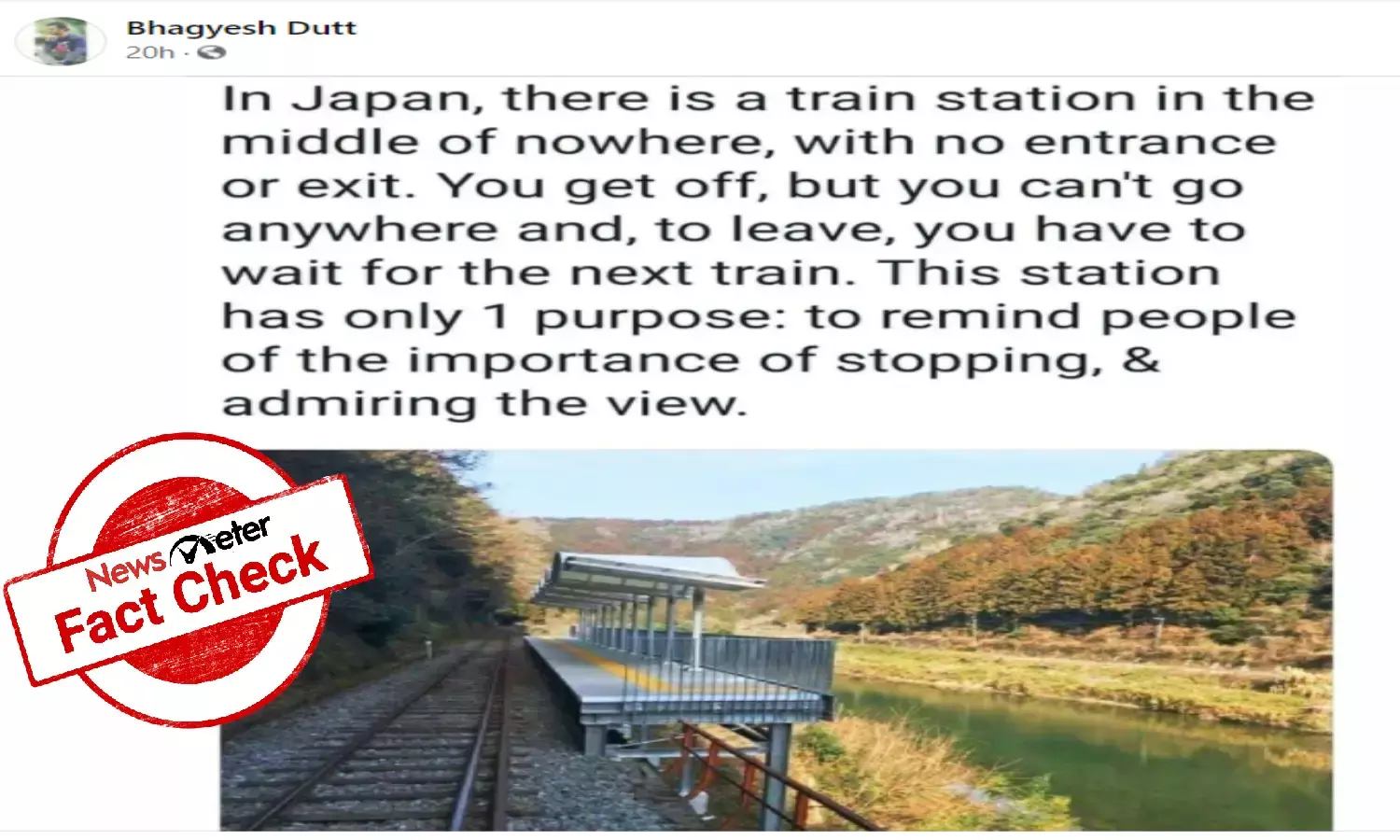 Fact check: True, Japan opens train station for scenery viewing