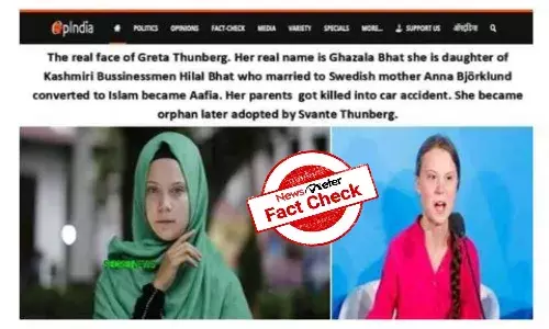 Fact Check: No, Greta Thunberg was not born into a Muslim family