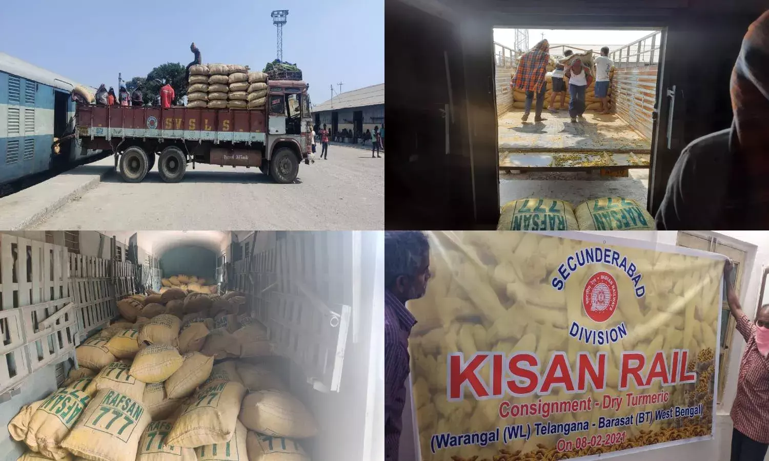 Telanganas first Kisan Rail starts from Warangal