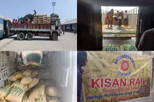 Telanganas first Kisan Rail starts from Warangal Telanganas first Kisan Rail starts from Warangal