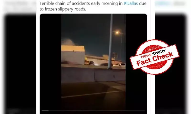 Fact check: Horrifying video of vehicles skidding, piling up at Dallas is true