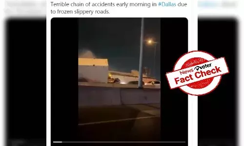 Fact check: Horrifying video of vehicles skidding, piling up at Dallas is true