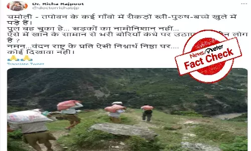 Fact check: Viral picture of RSS relief work dates back to 2013 Uttarakhand floods, not recent glacier burst tragedy