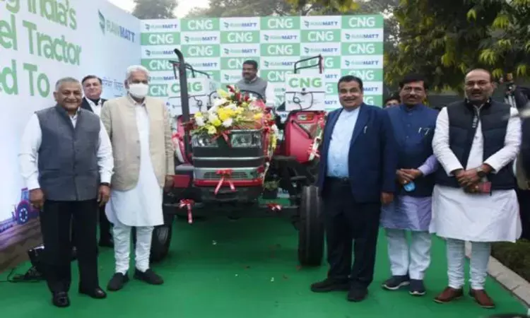 Indias first retrofitted CNG tractor launched; farmers can save Rs 1 lakh