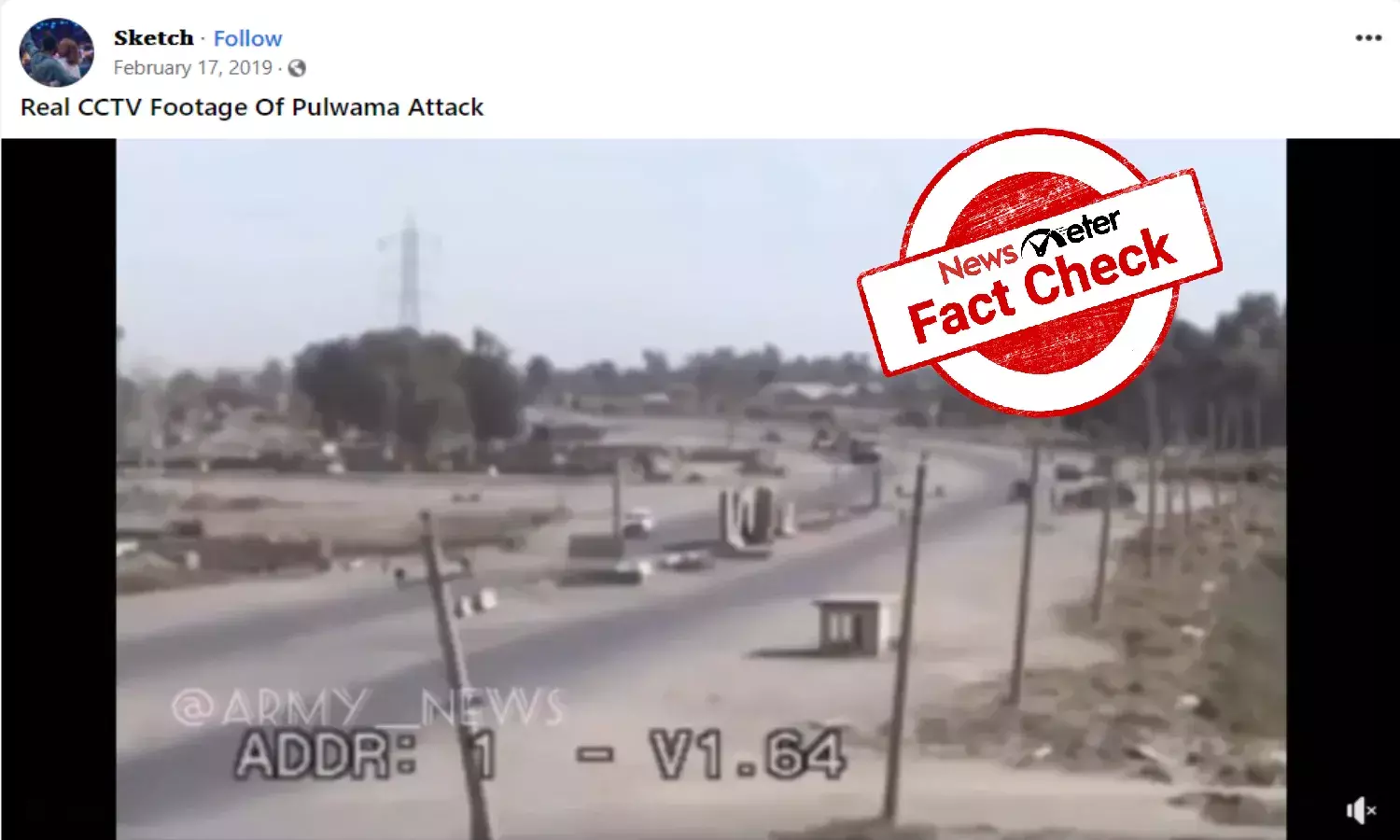 Fact Check: Iraq car bomb explosion passed off as 2019 Pulwama attack