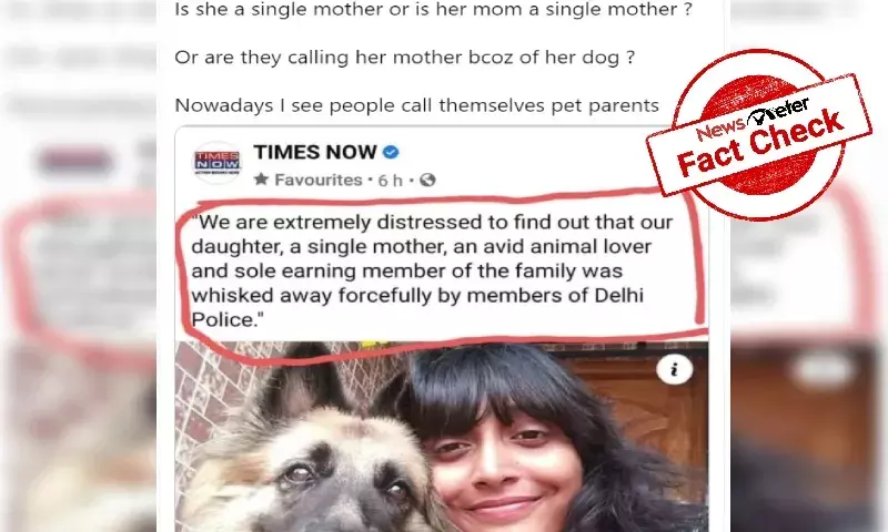 Fact Check: 21YO climate activist Disha Ravi is not a single mother