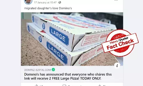 Fact Check: Dominos not giving free pizzas to people who share fake links
