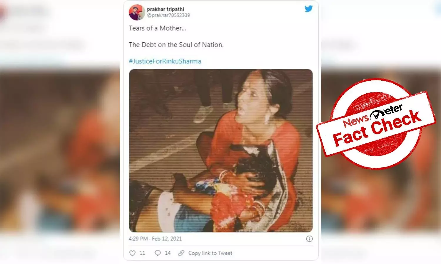 Fact check: Boy in viral image is not Rinku Sharma of Delhi, but Anurag Poddar of Bihar