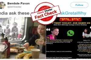 Fact check: Viral picture of Greta Thunberg eating on train has been edited Fact check: Viral picture of Greta Thunberg eating on train has been edited