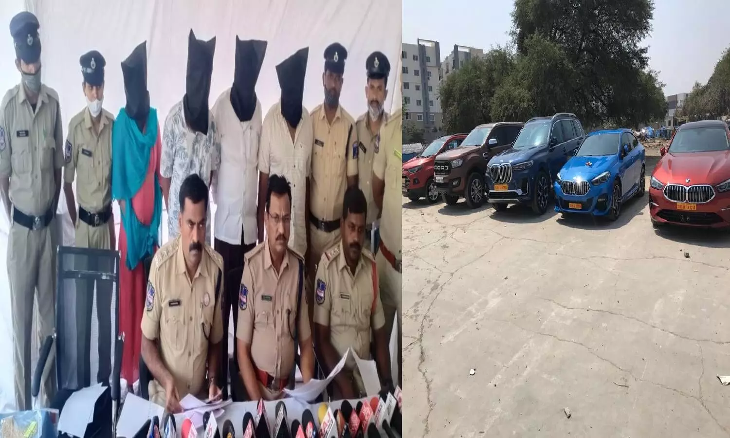 Cyberabad police arrests four in connection of 11 Cr fraud, high-end car seized from accused