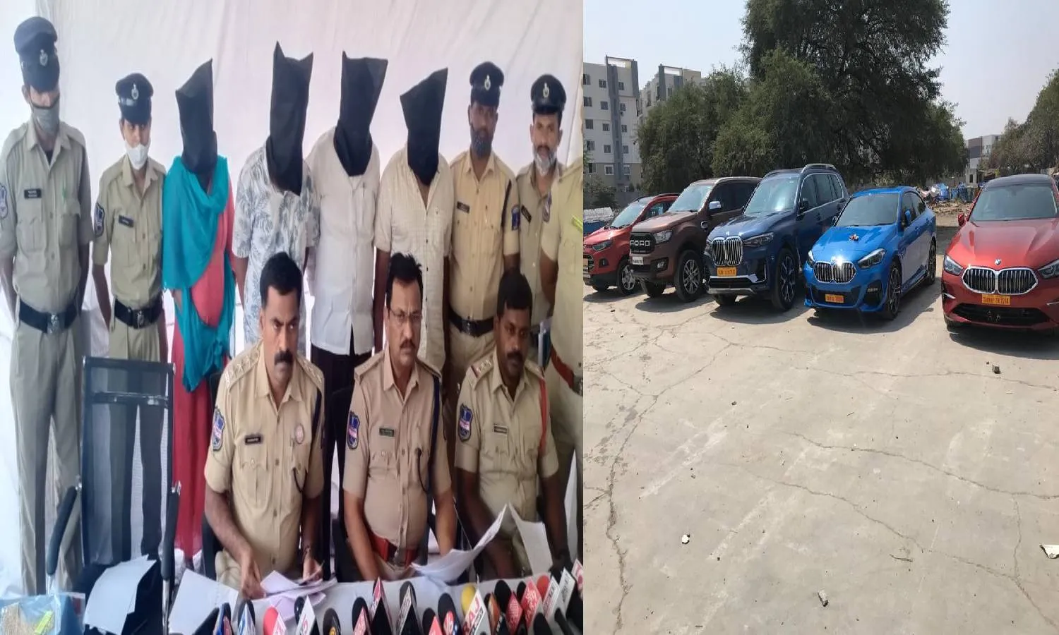 Cyberabad police arrests four in connection of 11 Cr fraud, high-end car seized from accused