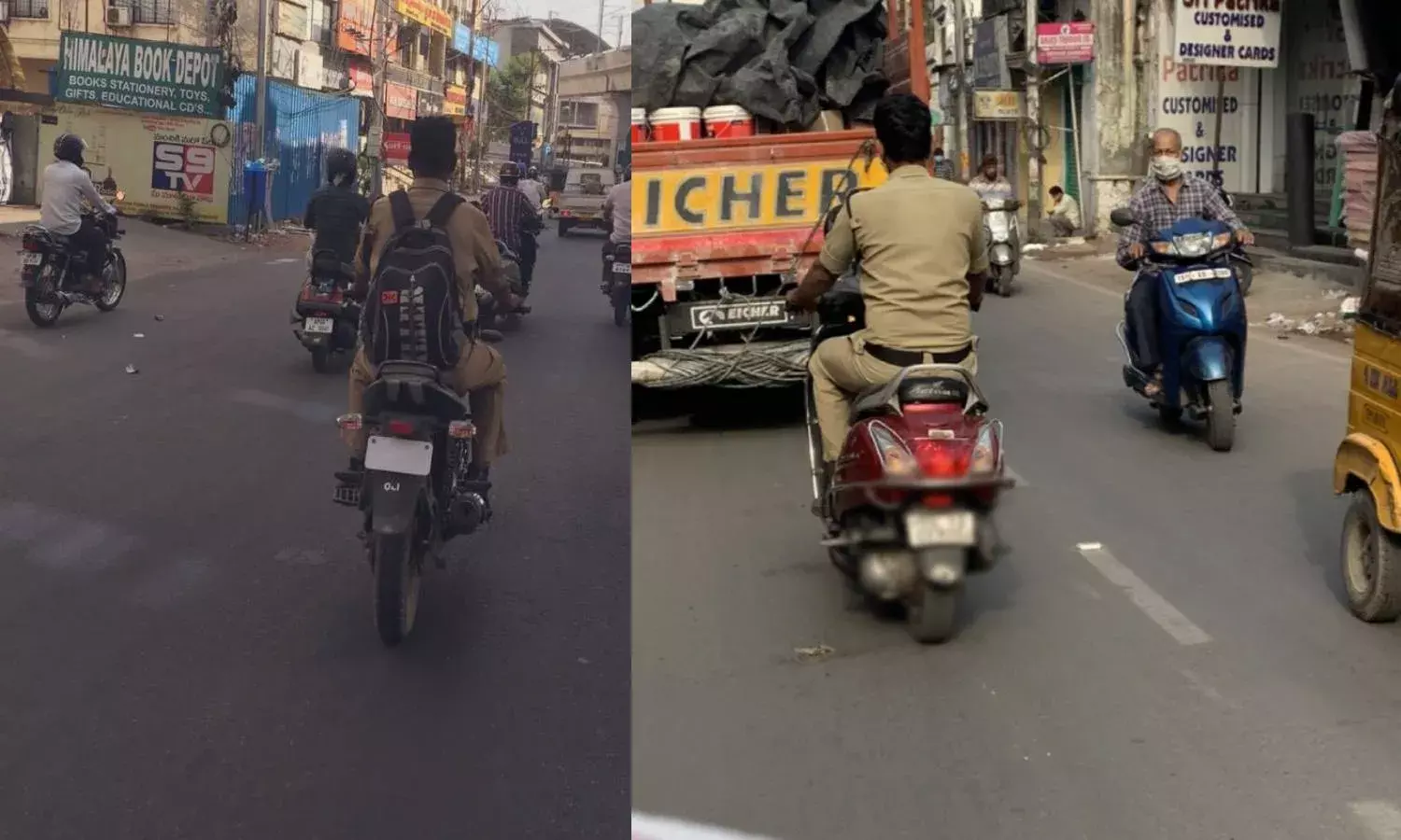 Helmet must for motorcycle-borne cops, pillion riders in Hyderabad