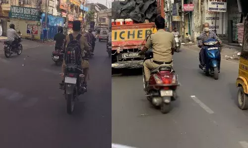 Helmet must for motorcycle-borne cops, pillion riders in Hyderabad