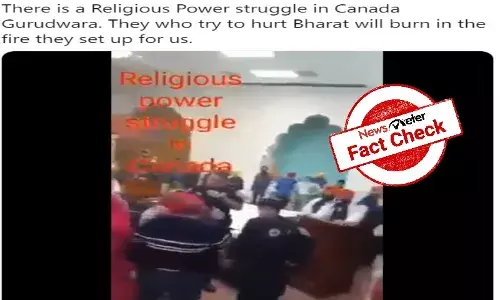 Fact check: Old video of brawl in California Gurudwara passed off as fight in Canadian Sikh religious place