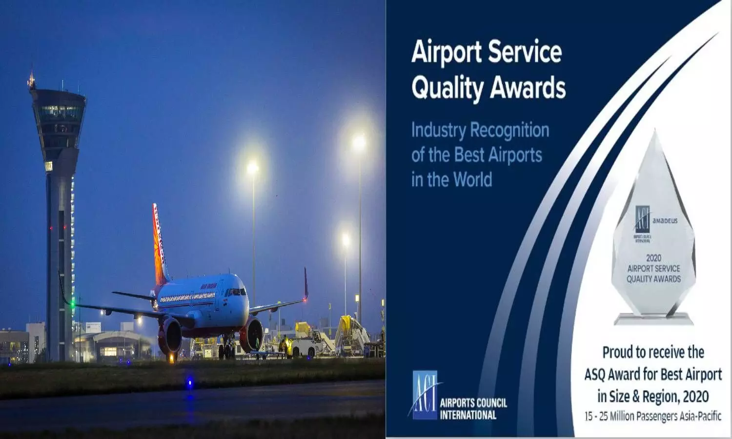 Hyderabad international airport wins ACI ASQ best airport award for 2020