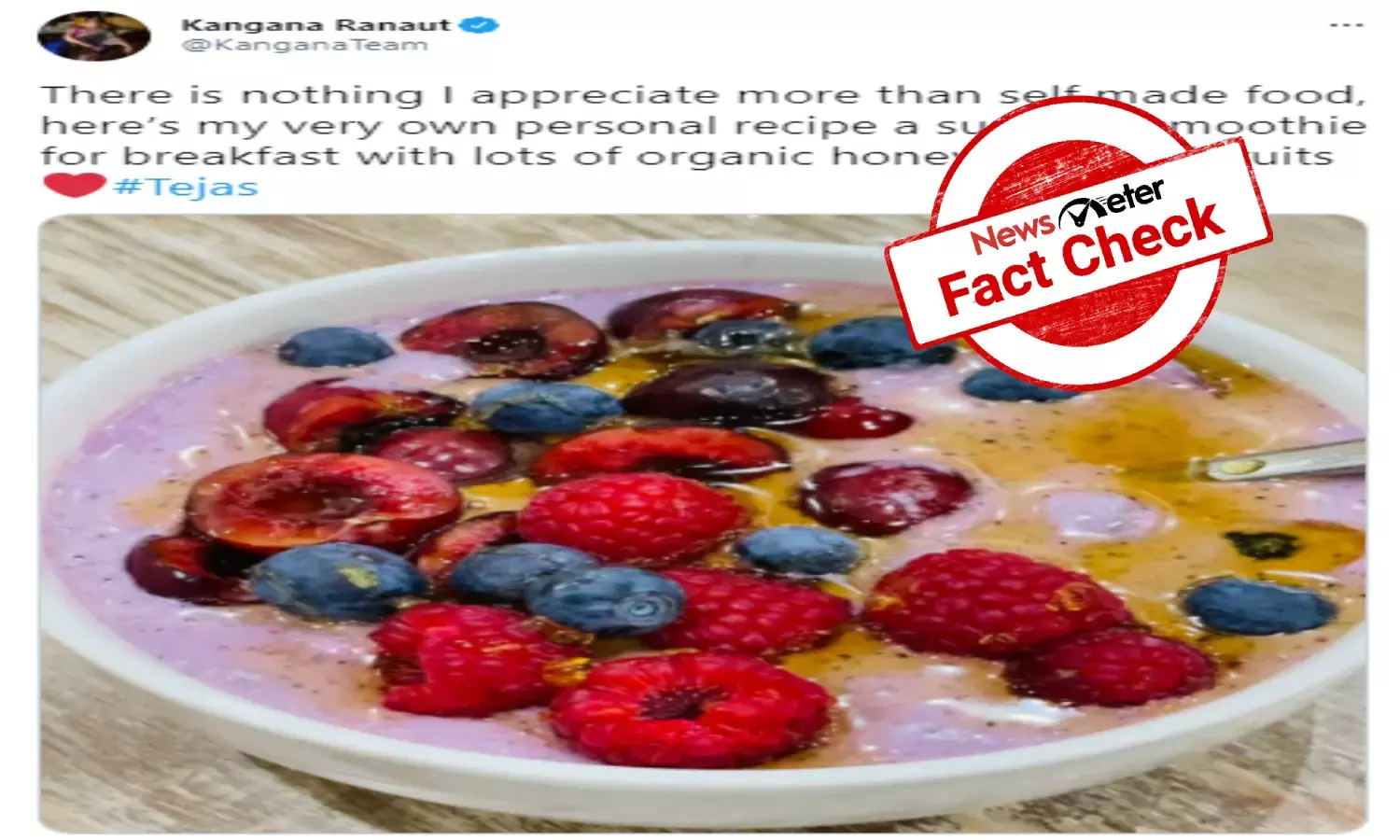 Kangana Ranaut smoothie pictures