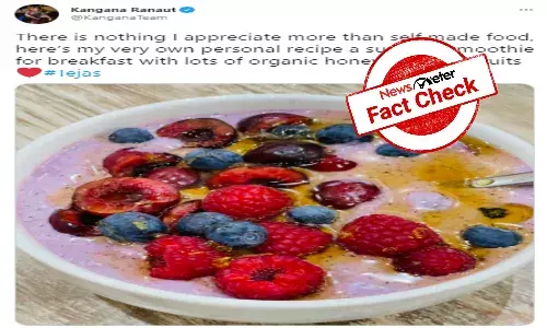 Kangana Ranaut smoothie pictures