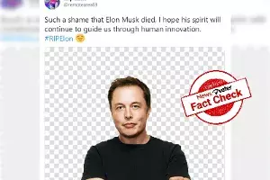 Fact Check: News of Elon Musks death is hoax Fact Check: News of Elon Musks death is hoax