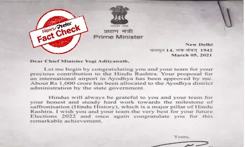 FACT CHECK:  In the election season, fake Modi letter stages a comeback